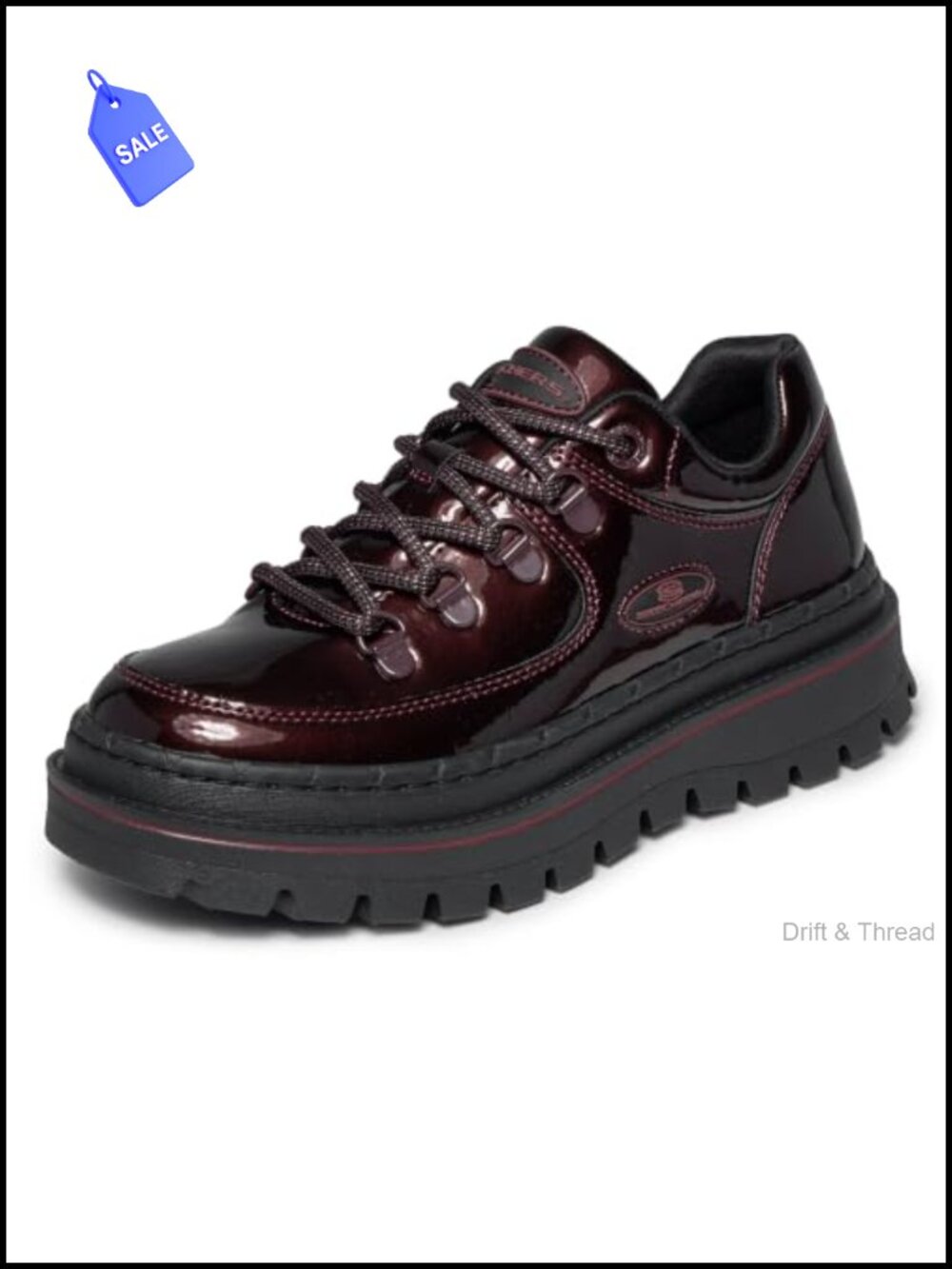 Patent Leather Platform Loafer Sneaker Boot